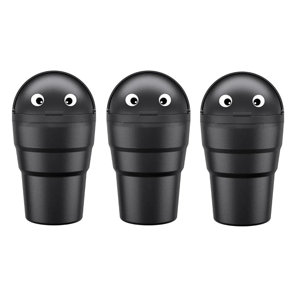 3pcs Car Trash Can Portable Cute Garbage Bin for Car Waste Storage Container