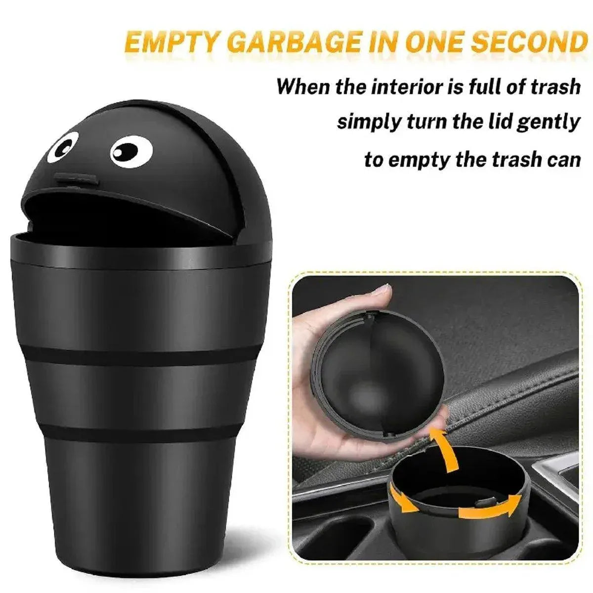 3pcs Car Trash Can Portable Cute Garbage Bin for Car Waste Storage Container