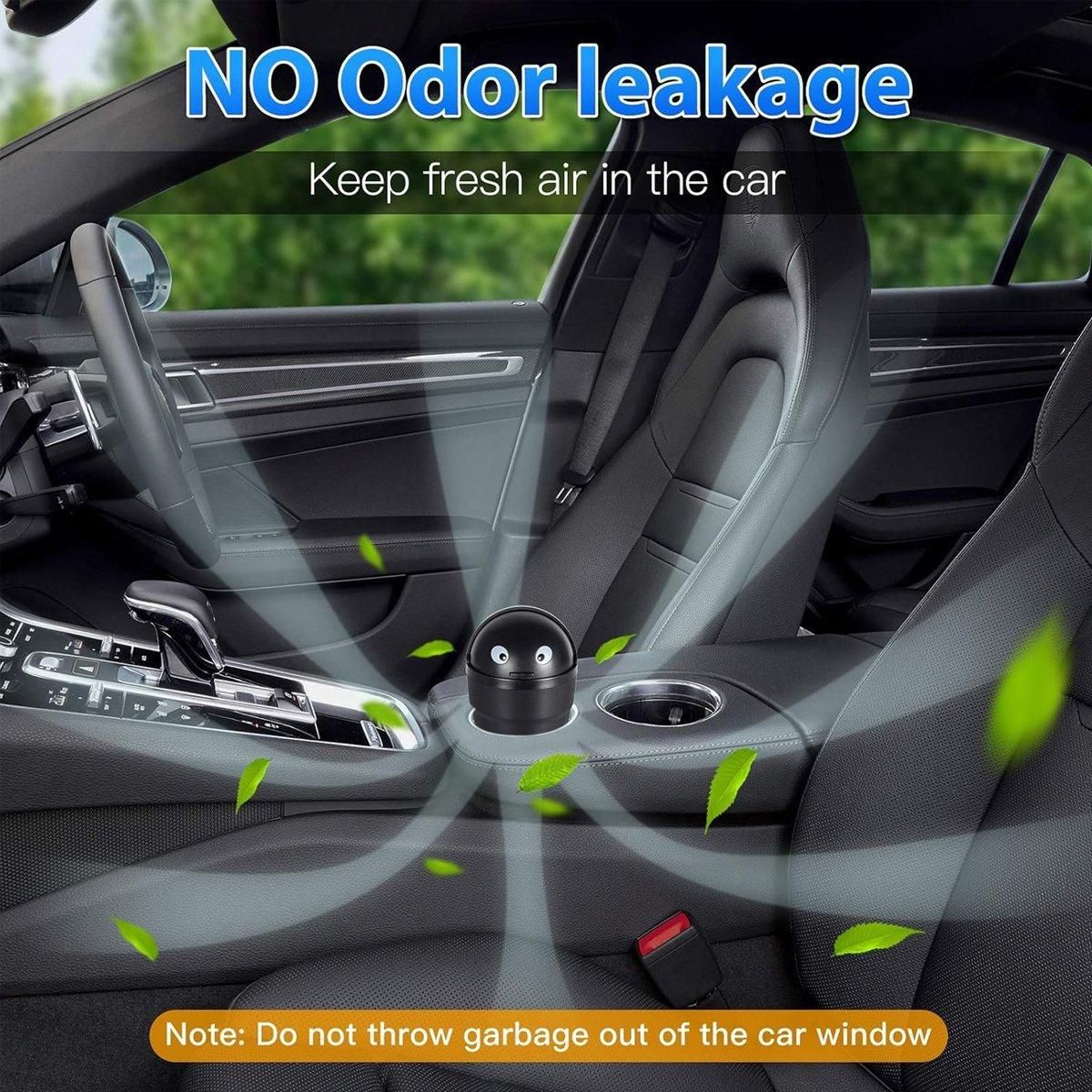 3pcs Car Trash Can Portable Cute Garbage Bin for Car Waste Storage Container