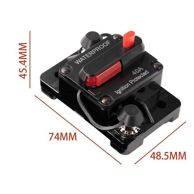 Waterproof Car Circuit Breaker Fuse Reset 30-300A AMP 12V-48V DC Car Boat IP67 - 30A
