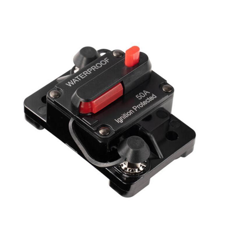 Waterproof Car Circuit Breaker Fuse Reset 30-300A AMP 12V-48V DC Car Boat IP67 - 50A