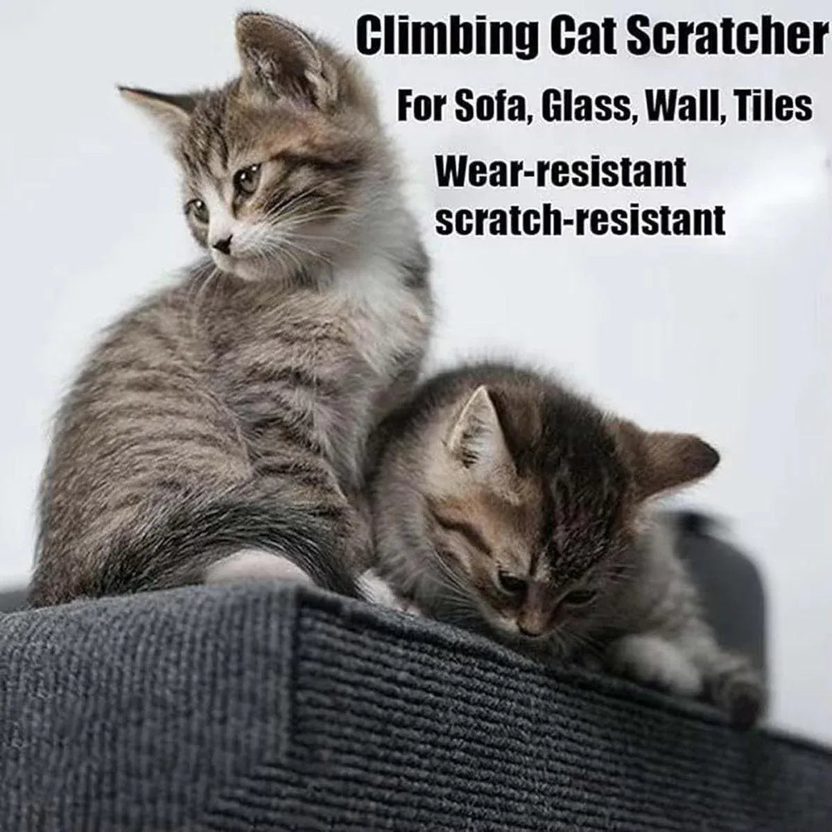 Trimmable Self Adhesive Carpet Pad for Cat Tree Stands Scratching Post Furniture - Khaki