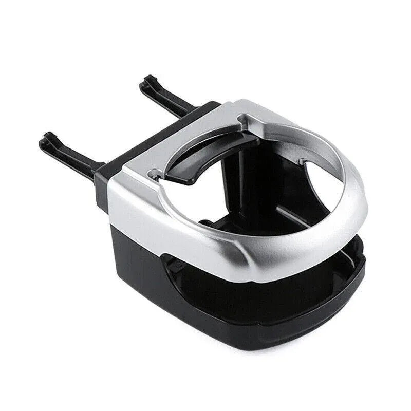 Silver Car Cup Holder Air Vent Mount Drink Can Holder Tray for Vehicle Dashboard