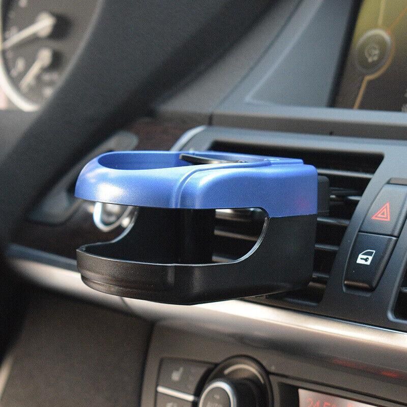 Silver Car Cup Holder Air Vent Mount Drink Can Holder Tray for Vehicle Dashboard