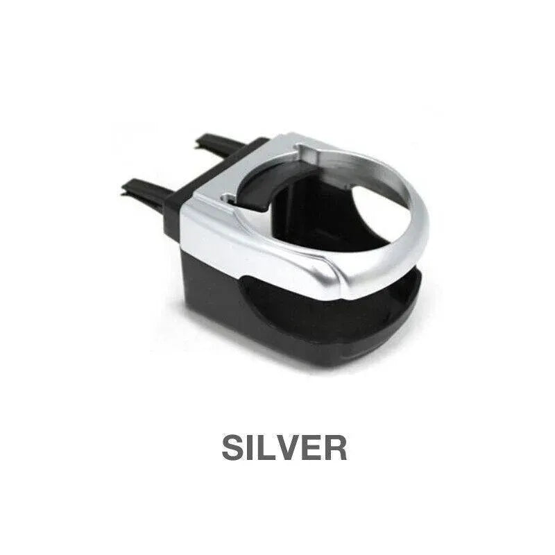 Silver Car Cup Holder Air Vent Mount Drink Can Holder Tray for Vehicle Dashboard