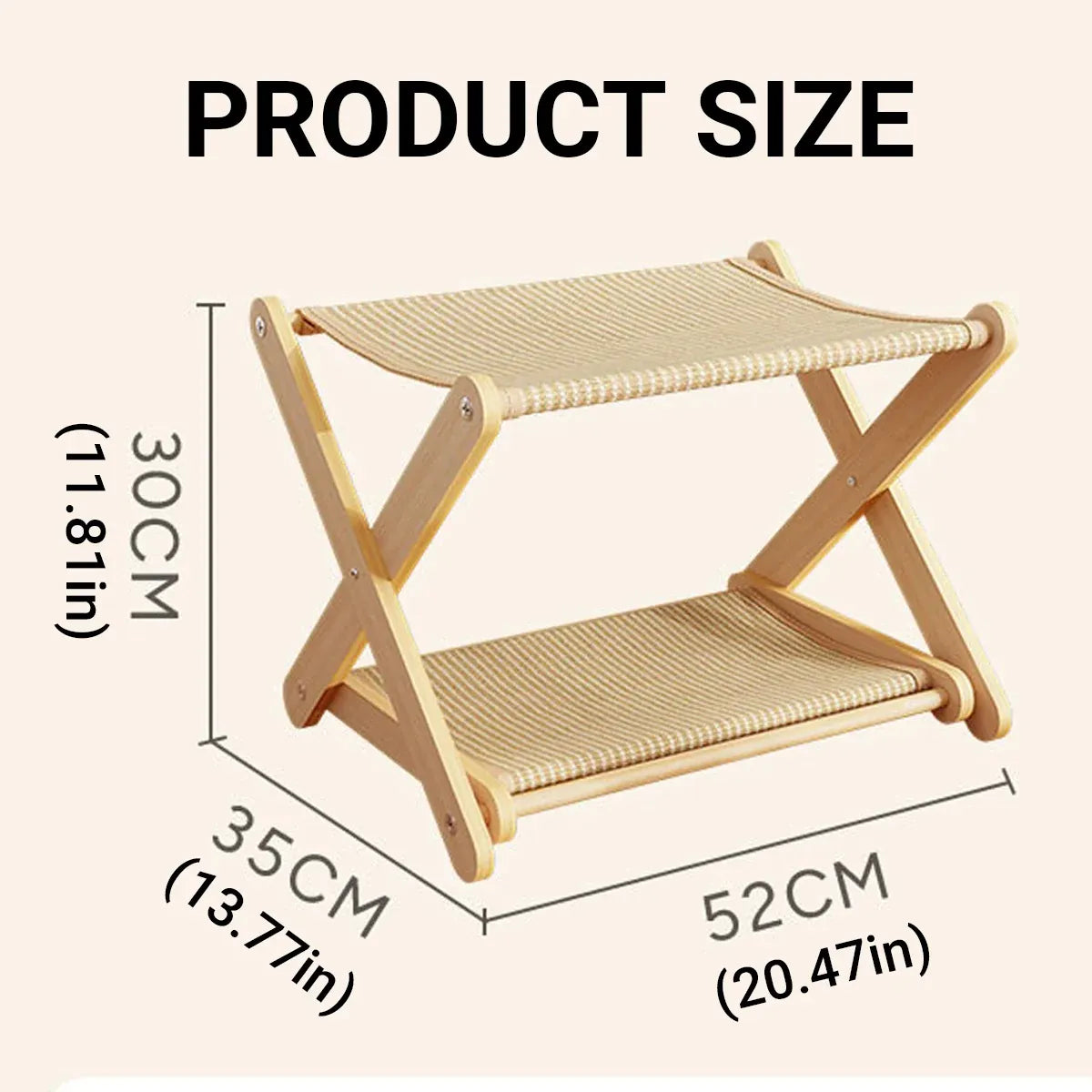 Sisal Double Layer Cat Scratching Board Foldable for Indoor Cats