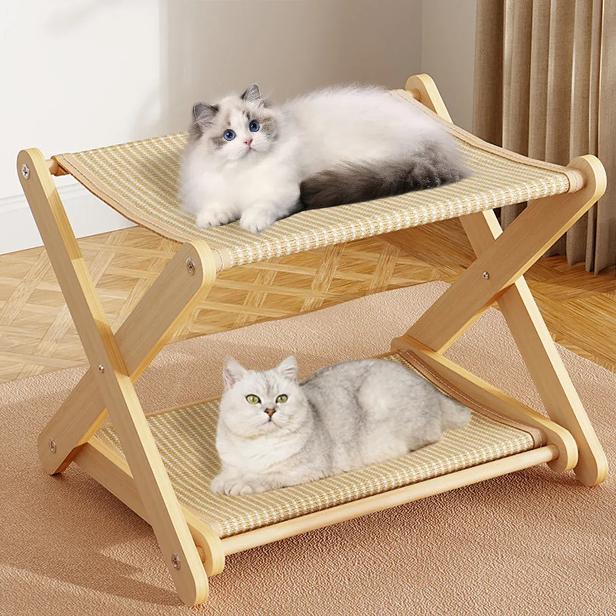 Sisal Double Layer Cat Scratching Board Foldable for Indoor Cats