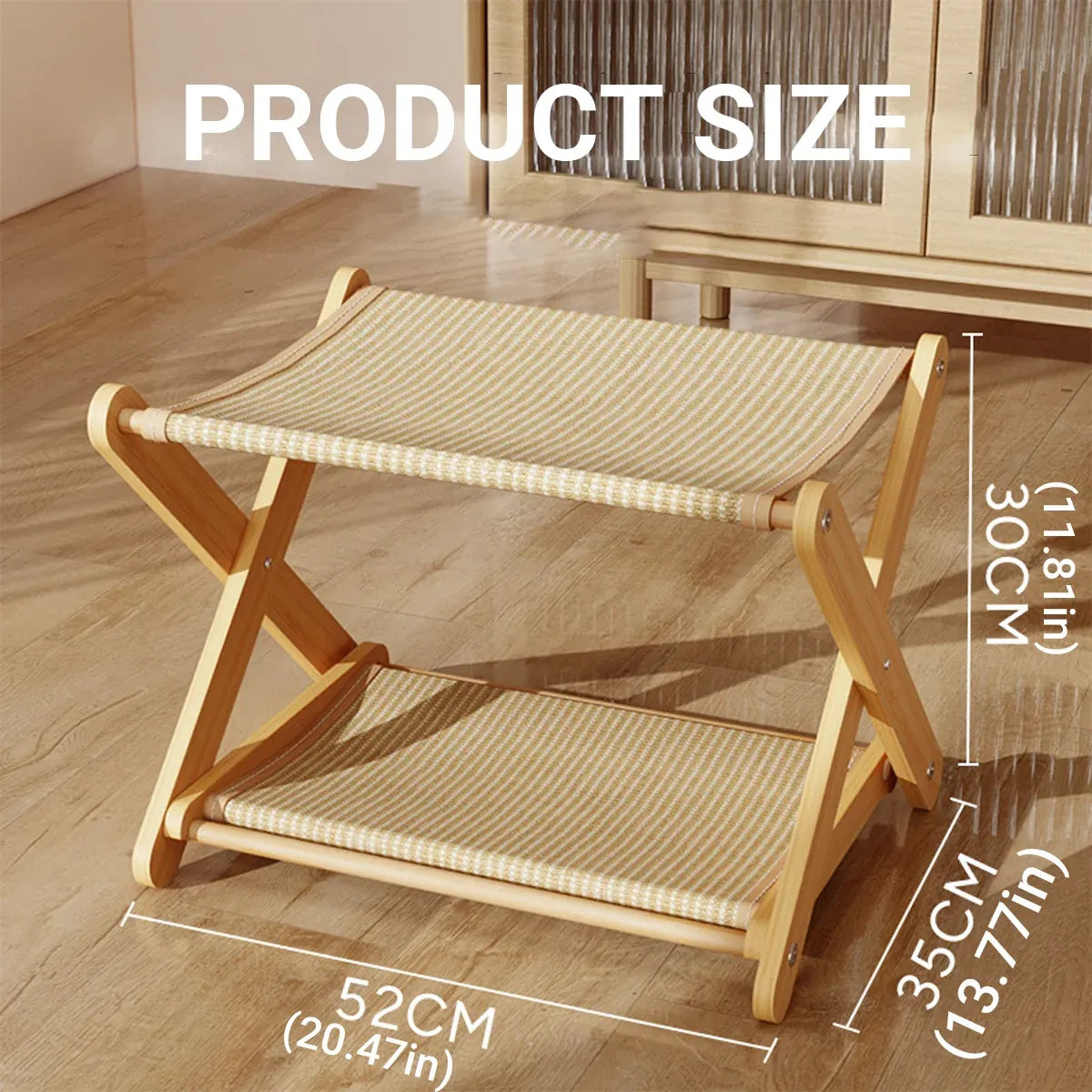 Sisal Double Layer Cat Scratching Board Foldable for Indoor Cats