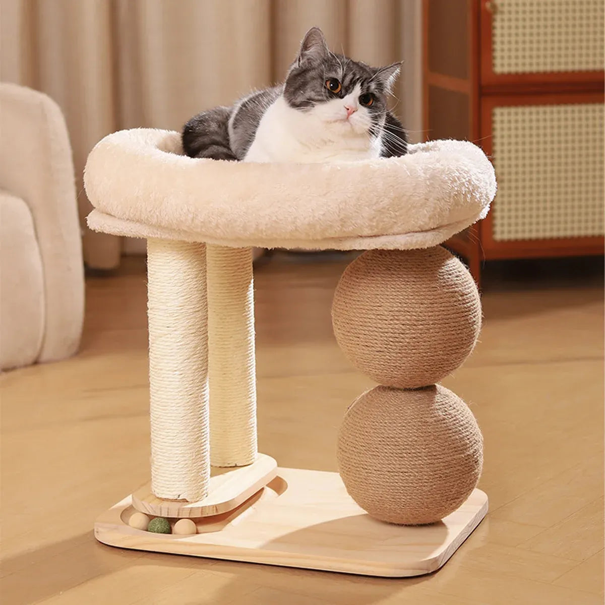 Cat Climbing Frame Bed Multi Functional Stand Cat Tree Condo Furniture for Cats