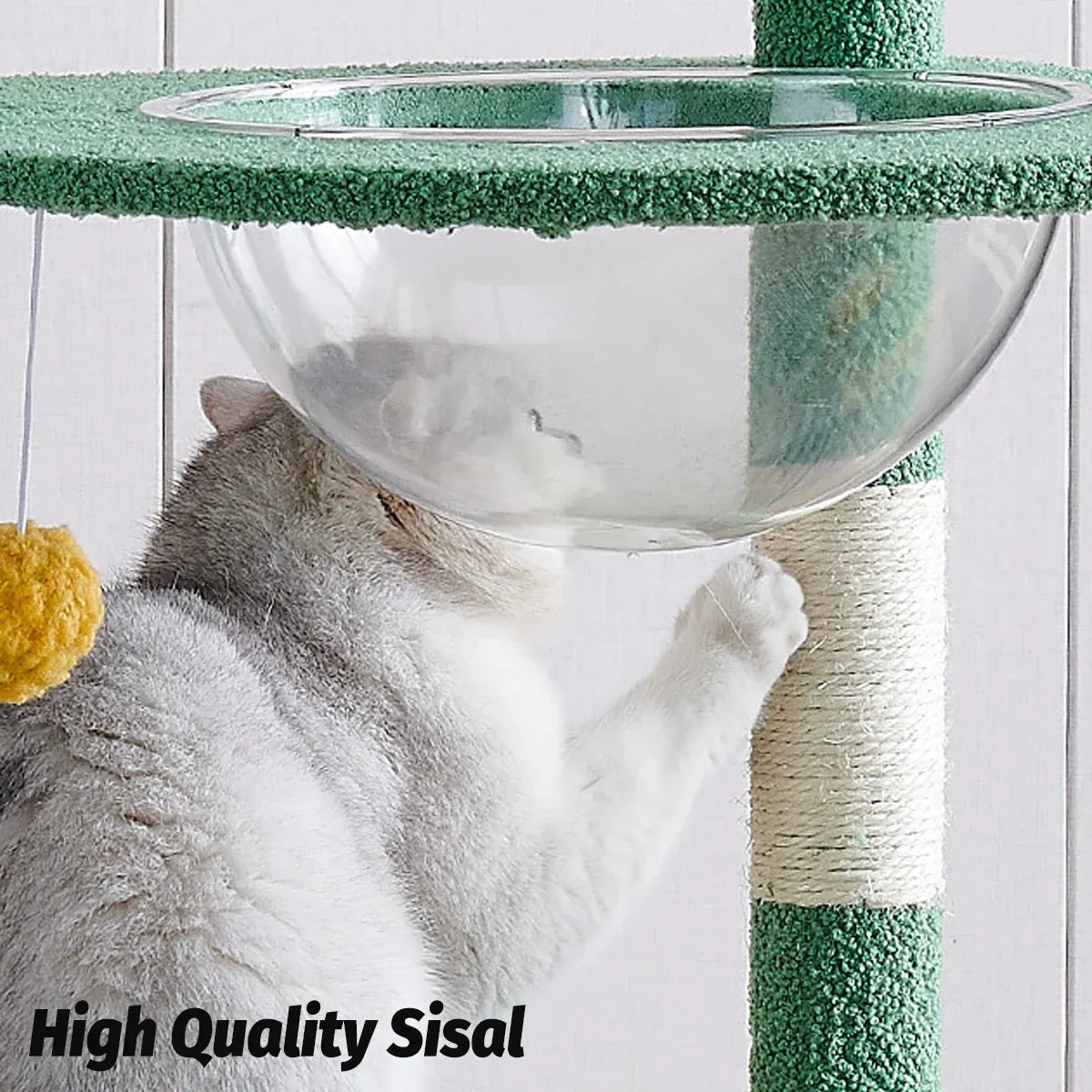 Cactus Shape Cat Tree Climbing Tower Scratching Board Nest for Kitten Play Rest