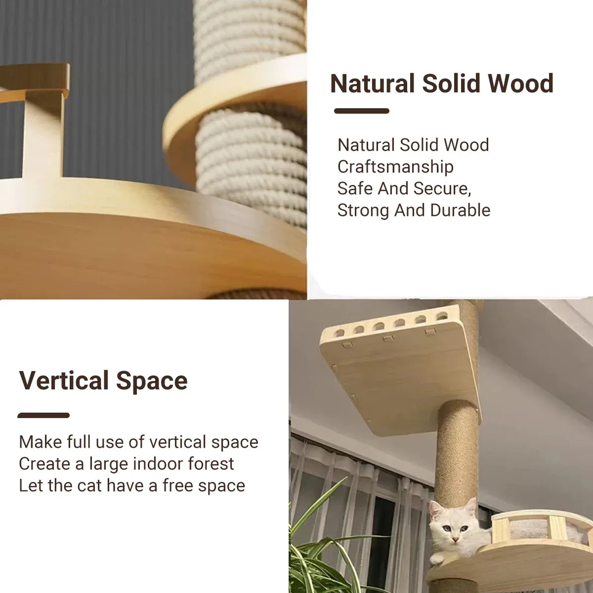 Cat Toy Cat Climbing Frame Floor Standing Multi Functional Cat Tree Pet Furniture - Simple Cat Tree