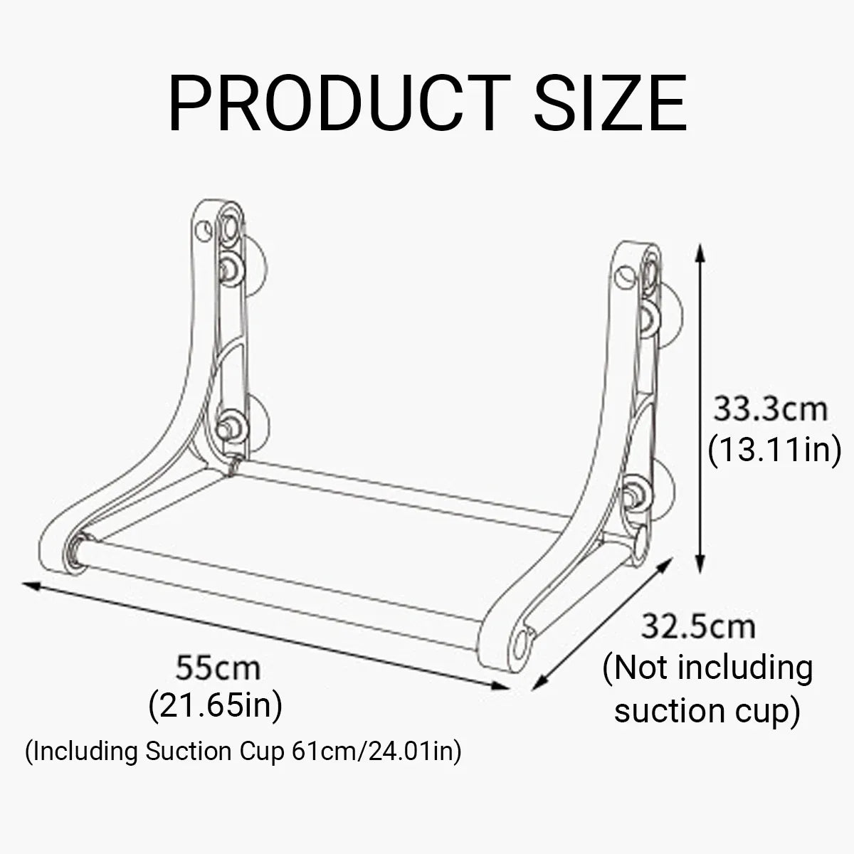 Cat Hammock for Wall Window Glass Suction Cup Style Comfortable Space Saving - Yellow