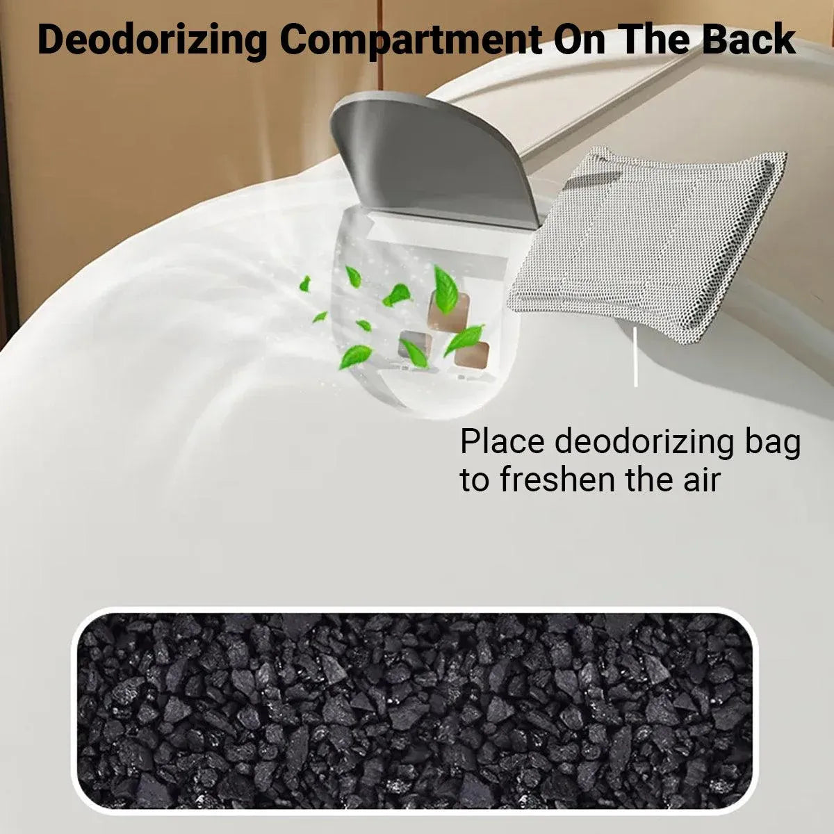 Large Fully Enclosed Cat Litter Box Pet Toilet Odour Control Easy Clean Tray - Coffee
