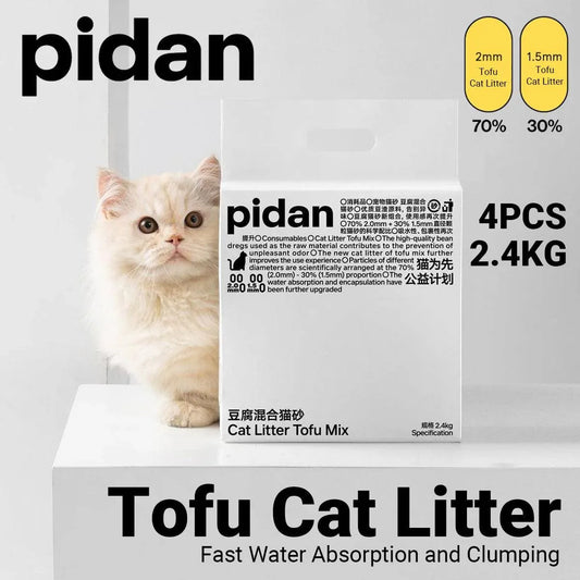 Pidan Mixed Tofu Cat Litter Clumping Odour Control Dust Free Flushable Litter