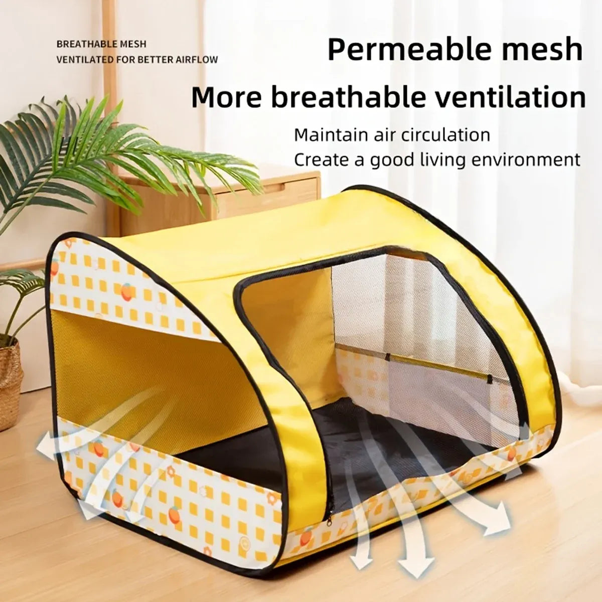 Foldable Pet Tent Large Cat Nest Indoor Cage Enclosure Kitten Delivery Space - L