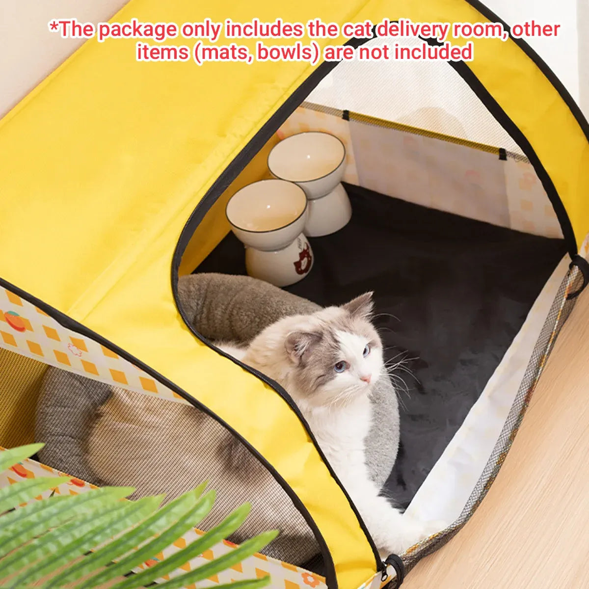 Foldable Pet Tent Large Cat Nest Indoor Cage Enclosure Kitten Delivery Space - S