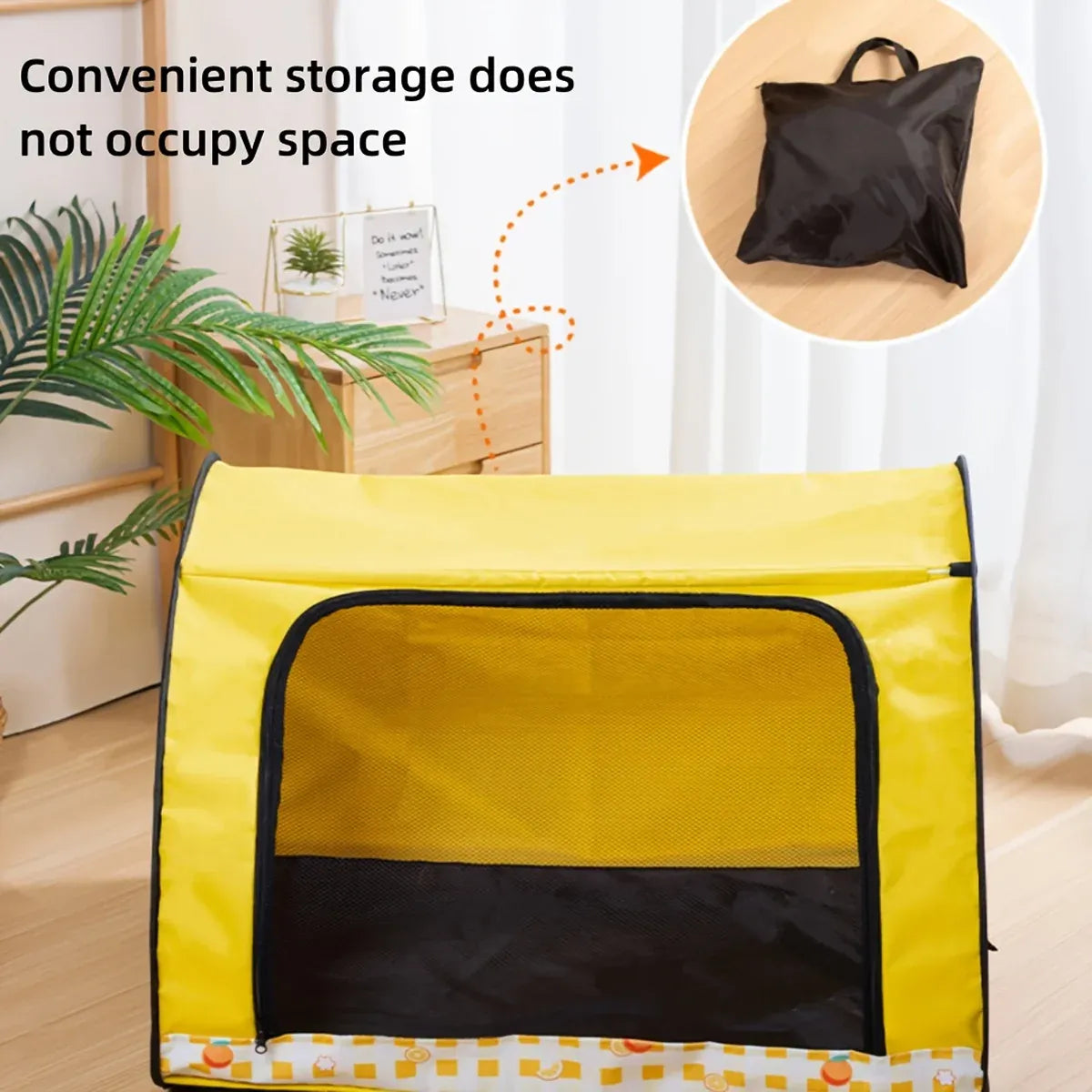 Foldable Pet Tent Large Cat Nest Indoor Cage Enclosure Kitten Delivery Space - S