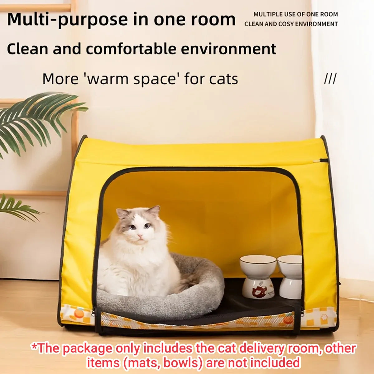Foldable Pet Tent Large Cat Nest Indoor Cage Enclosure Kitten Delivery Space - S