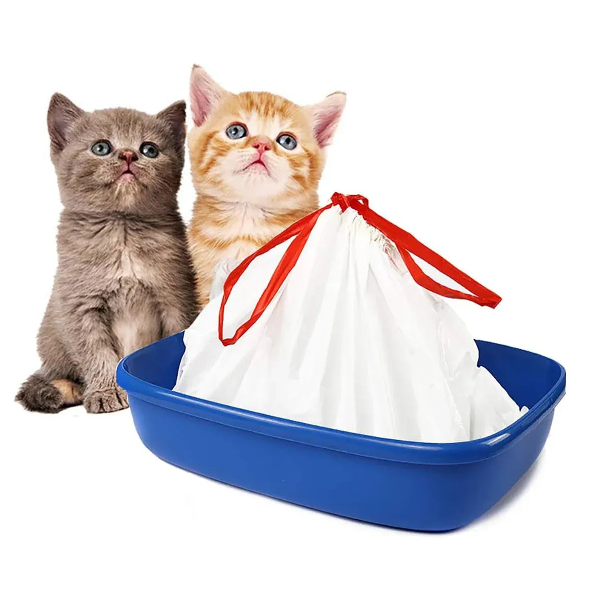 10 PCS Disposable Pet Waste Bags Cat Litter Bags Thickened Heavy Duty Leakproof - S