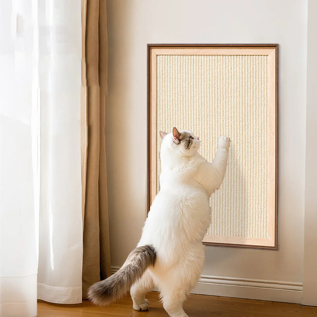Sisal Cat Scratching Board Durable Space Saving for Indoor Cats Kittens Play