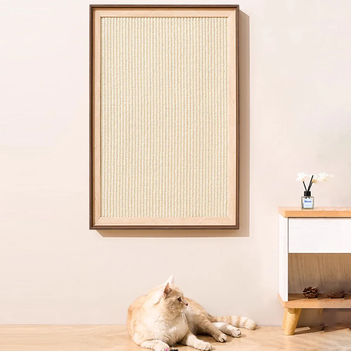 Sisal Cat Scratching Board Durable Space Saving for Indoor Cats Kittens Play