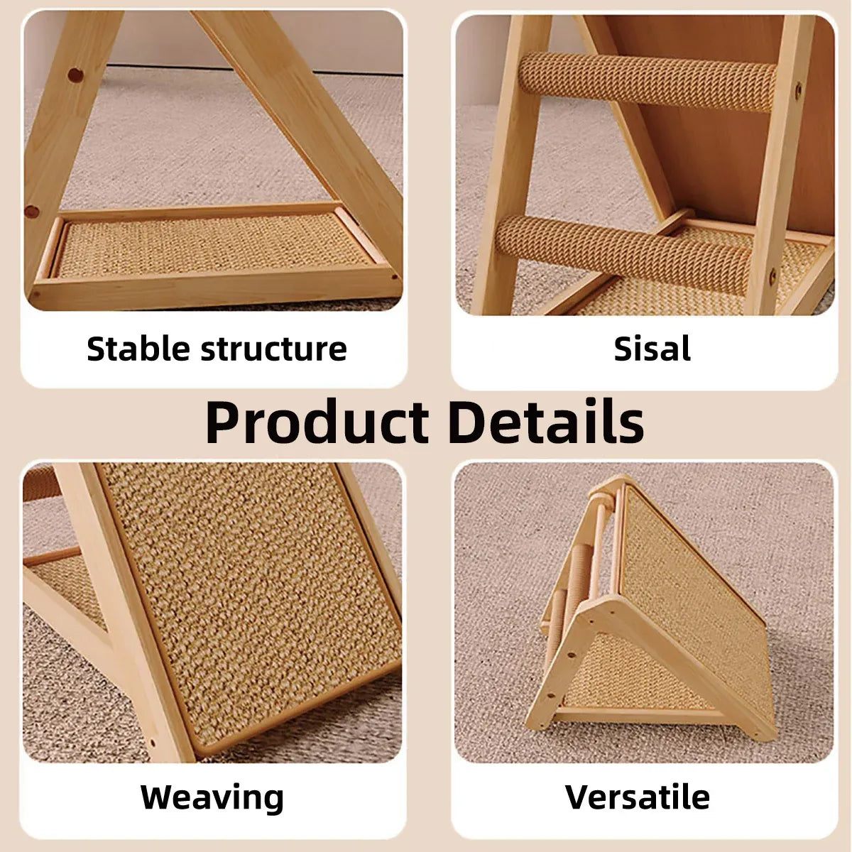 Cat Climbing Frame Gripper Cat Bed Multi Functional Pet Furniture Sleeping Nest
