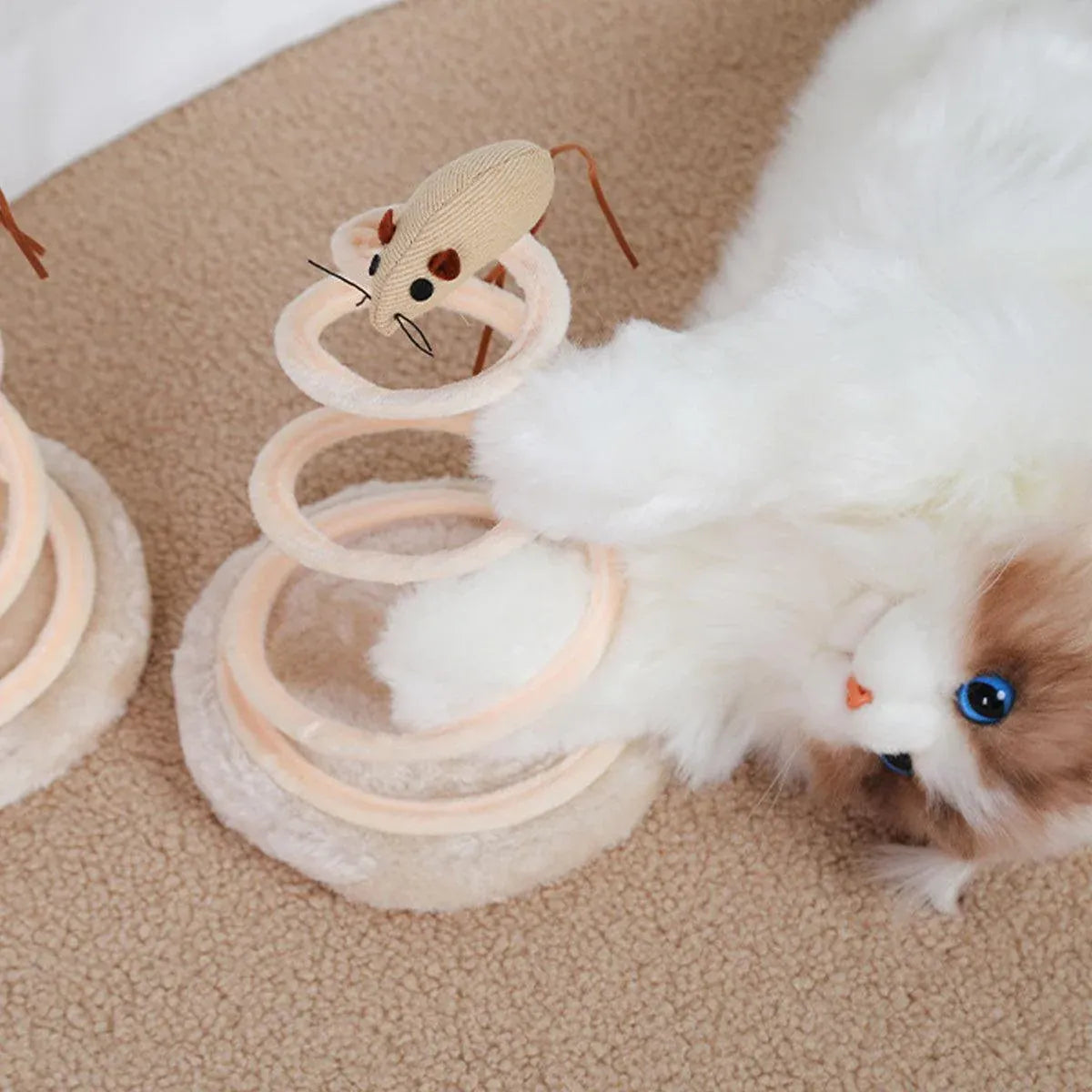 Durable Cat Scratching Board Interactive Scratch Pad Toy for Cats and Kittens - Ball
