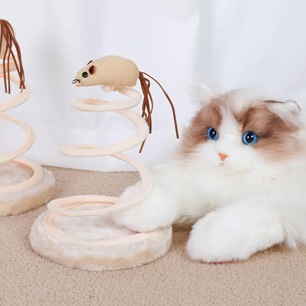 Durable Cat Scratching Board Interactive Scratch Pad Toy for Cats and Kittens - Ball