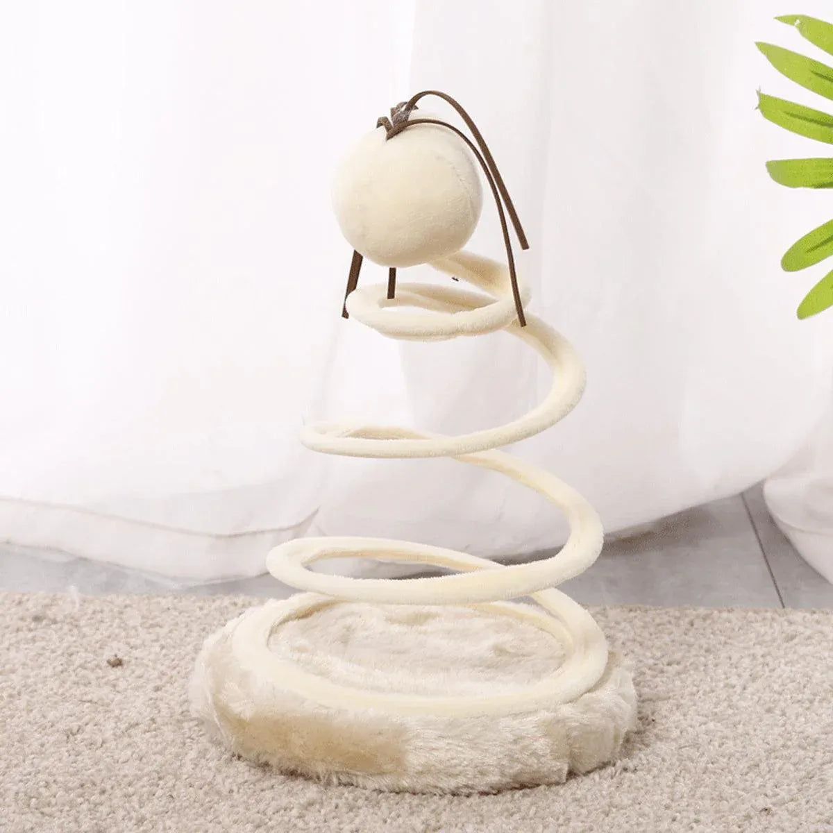 Durable Cat Scratching Board Interactive Scratch Pad Toy for Cats and Kittens - Ball