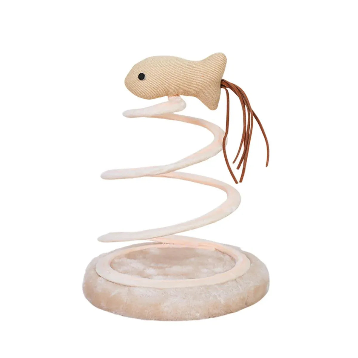 Durable Cat Scratching Board Interactive Scratch Pad Toy for Cats and Kittens - Fish