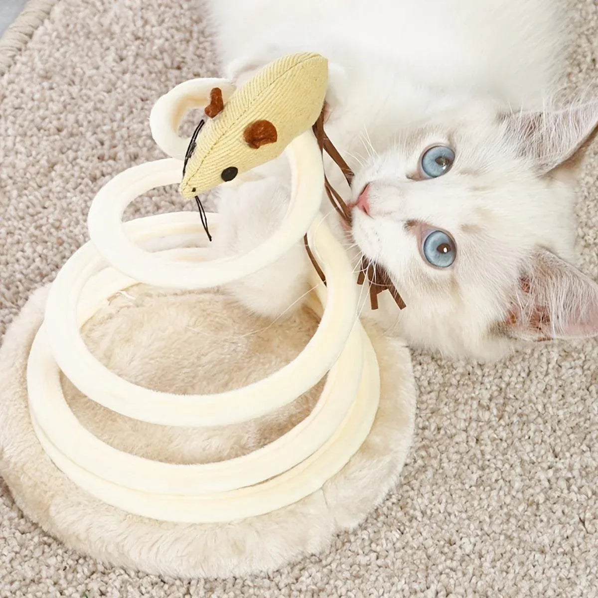 Durable Cat Scratching Board Interactive Scratch Pad Toy for Cats and Kittens - Fish