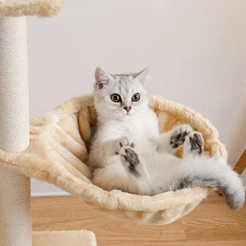 Cat Tree Scratching Post Gym House Condo Scratcher Furniture Tower - Grey