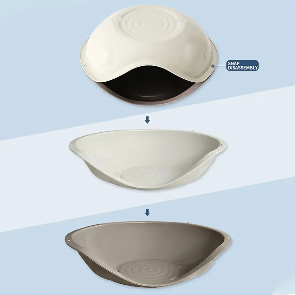 Cat Bed Semi Enclosed Nest Removable Washable Pet House Four Seasons Portable