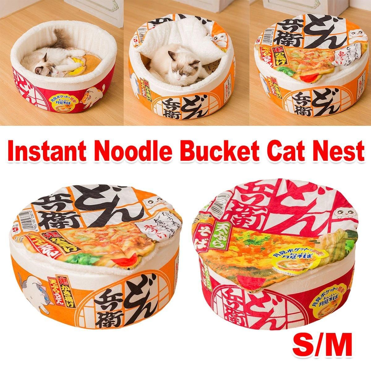 Insulated Winter Pet House Warm Bubble Bucket Dog Kennel Cat Shelter Indoor - Orange-M