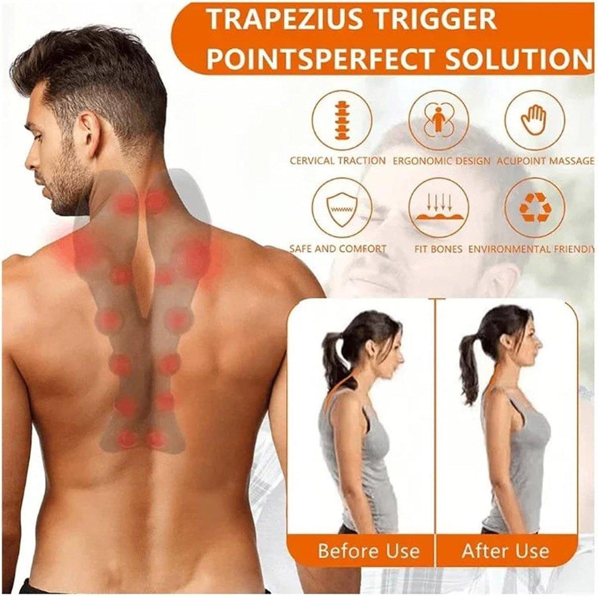Orthopedic Lumbar Pillow Acupressure Massage Cushion for Back Neck Pain Relief
