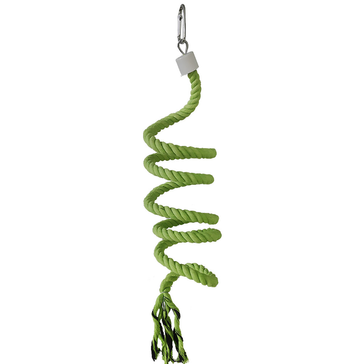Bird Climbing Rope Toy Cotton Spiral Ladder Parrot Cage Hanging Swing Pet Toy - Gradient colour