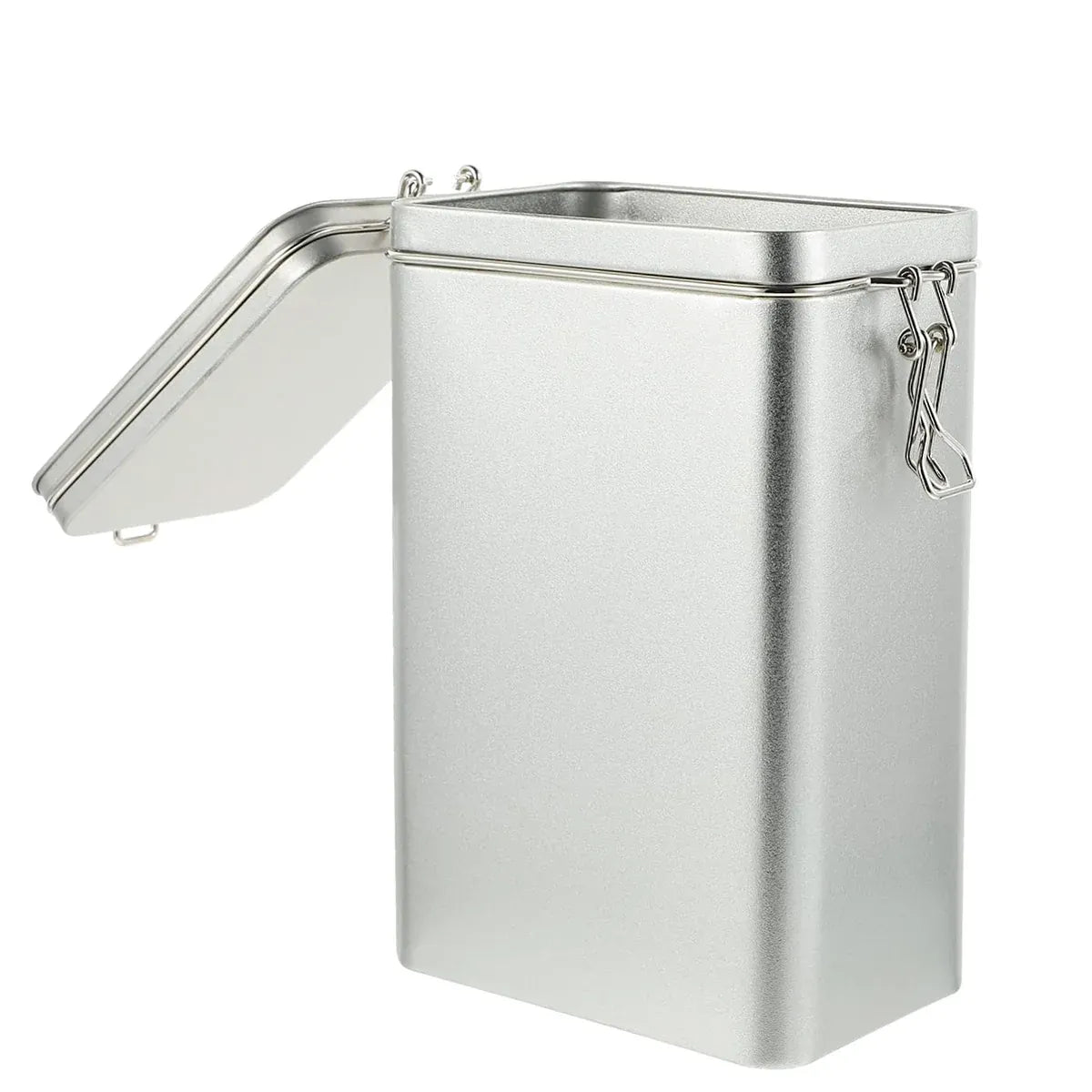 Tea Storage Canister Airtight Coffee Beans Container Iron Food Sealed Jar