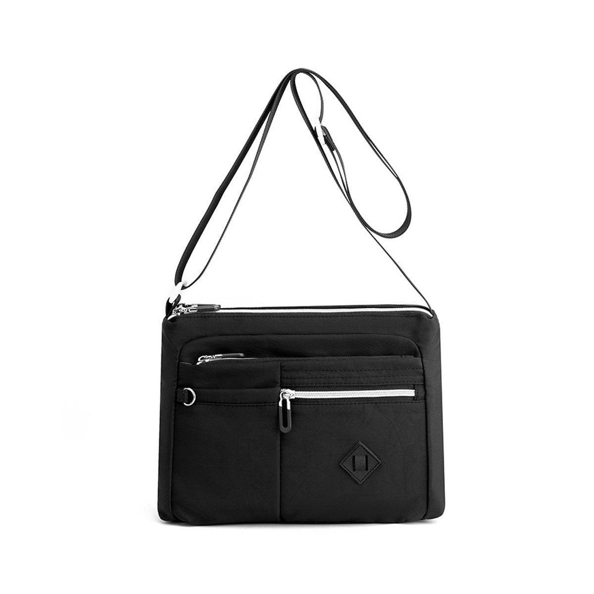 Ladies Large Capacity Crossbody Bag Single Shoulder Small Square Bag Handbag - Grey