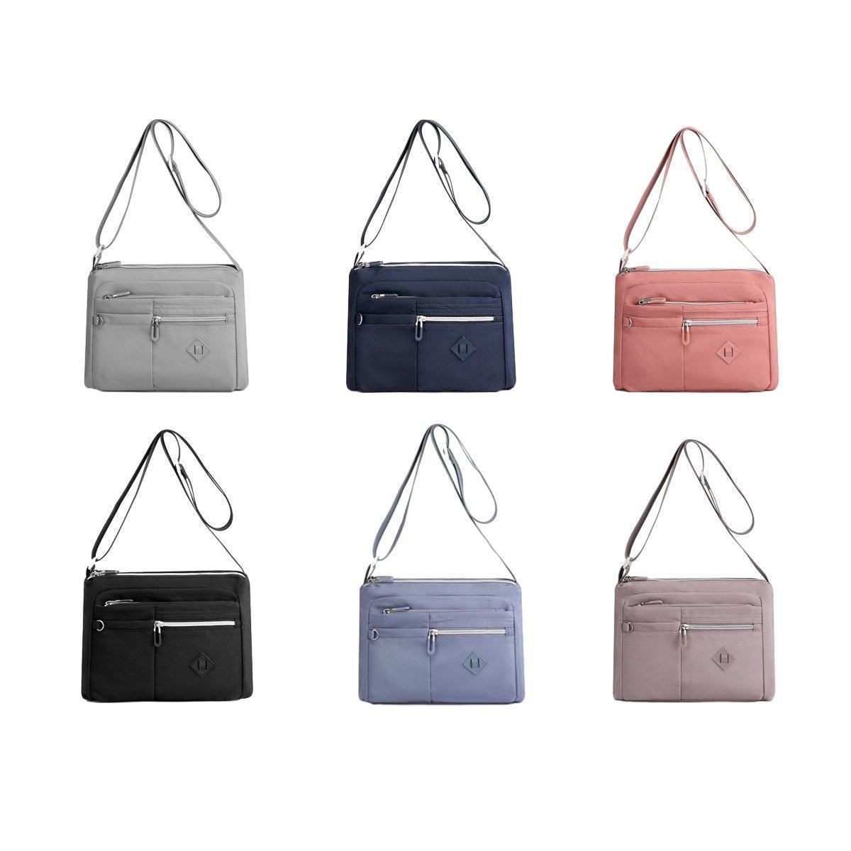 Ladies Large Capacity Crossbody Bag Single Shoulder Small Square Bag Handbag - Light Blue