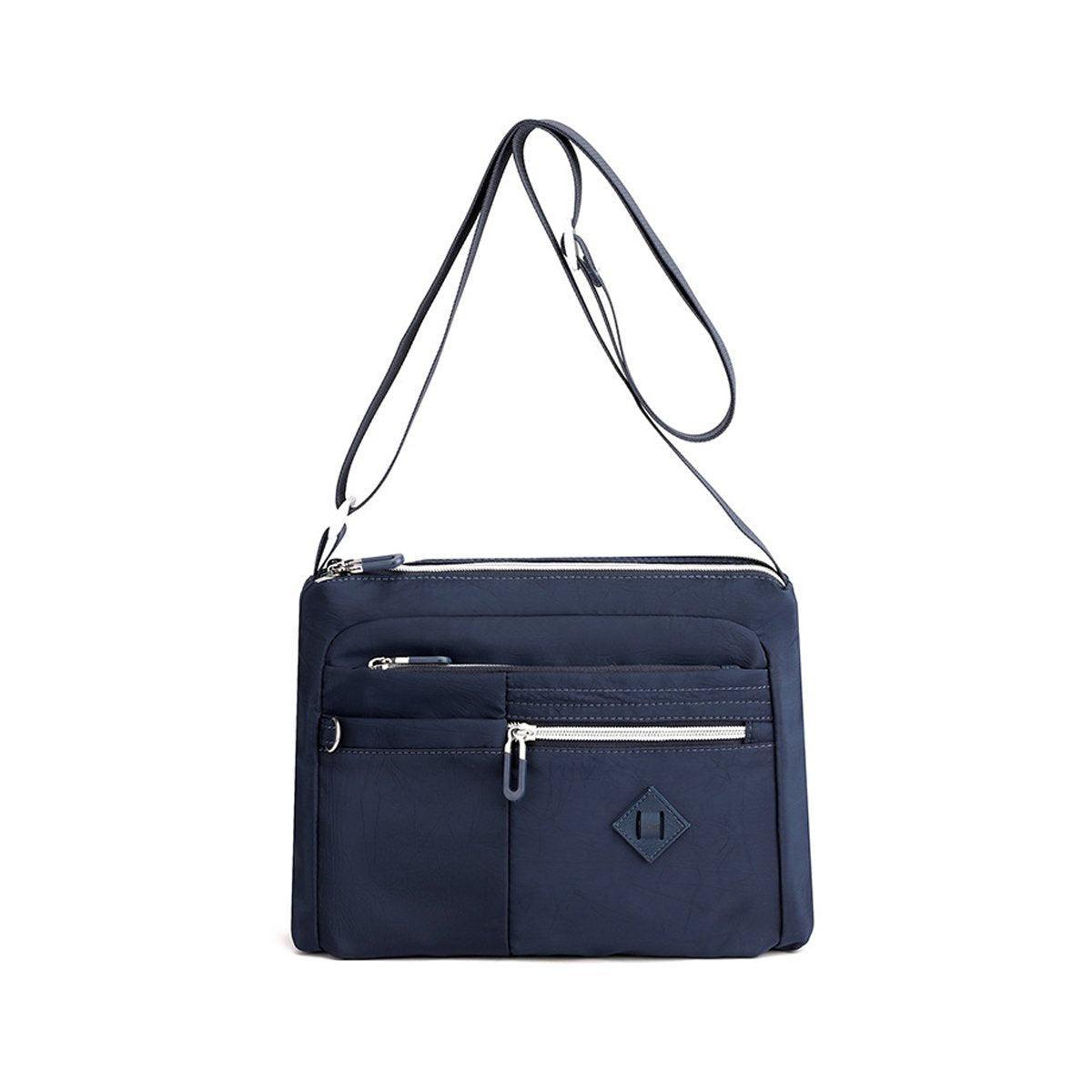 Ladies Large Capacity Crossbody Bag Single Shoulder Small Square Bag Handbag - Light Blue