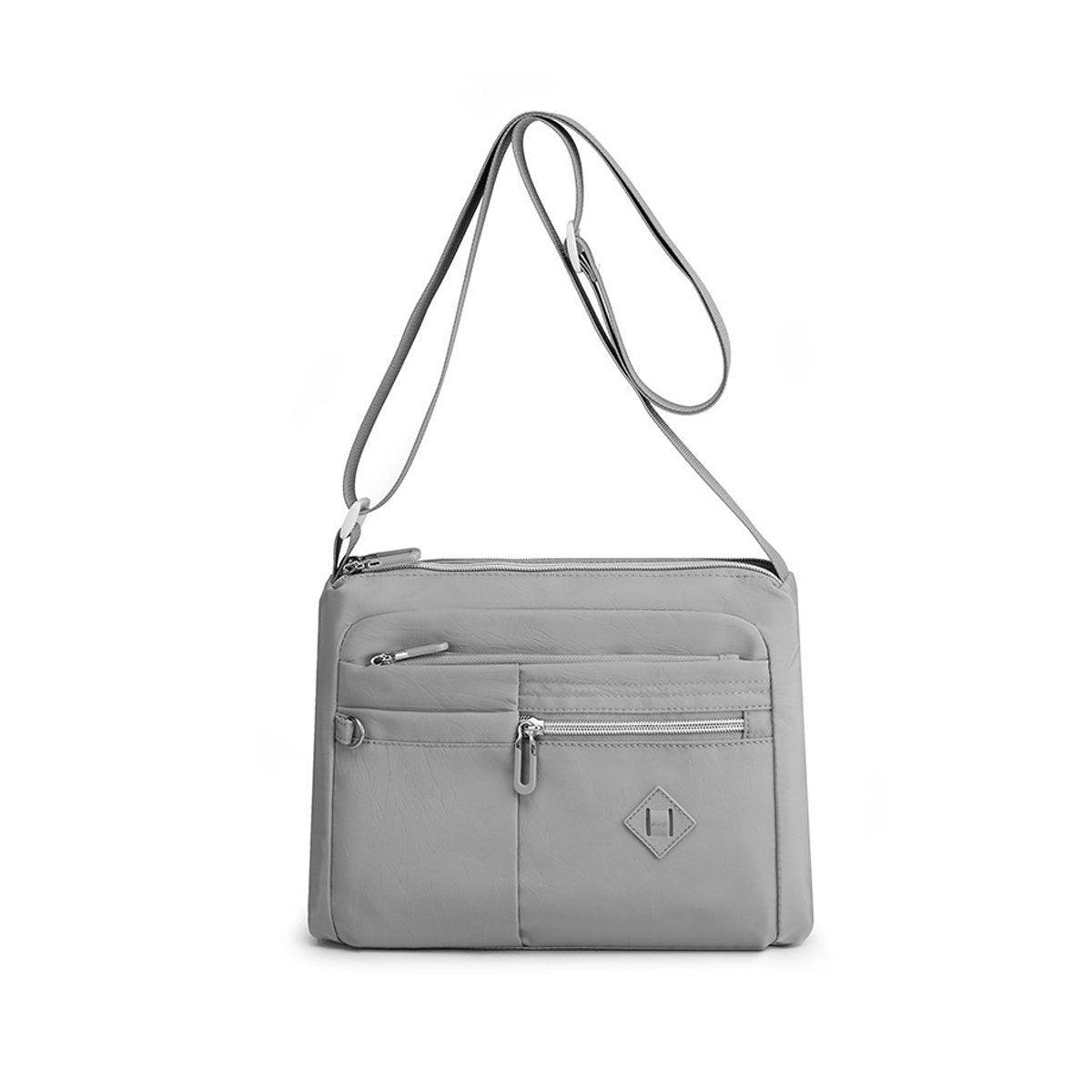 Ladies Large Capacity Crossbody Bag Single Shoulder Small Square Bag Handbag - Light Blue