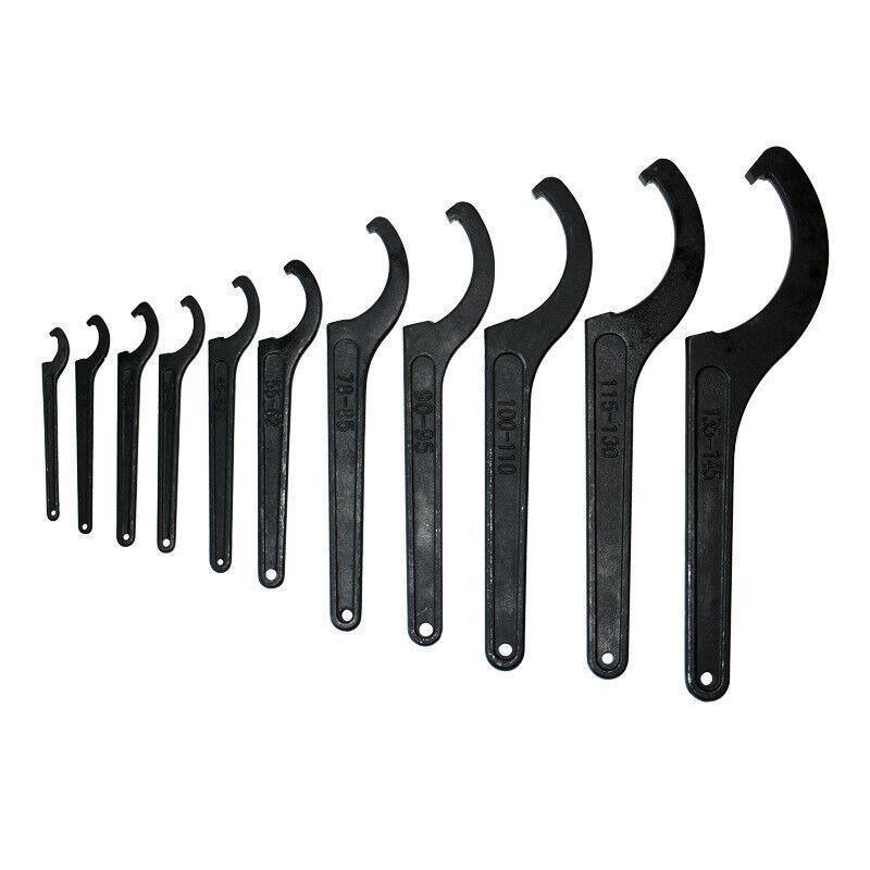 Adjustable C Spanner Hook Wrench Tool for Motorcycle Bike Repair 22 to 160mm - 135-145