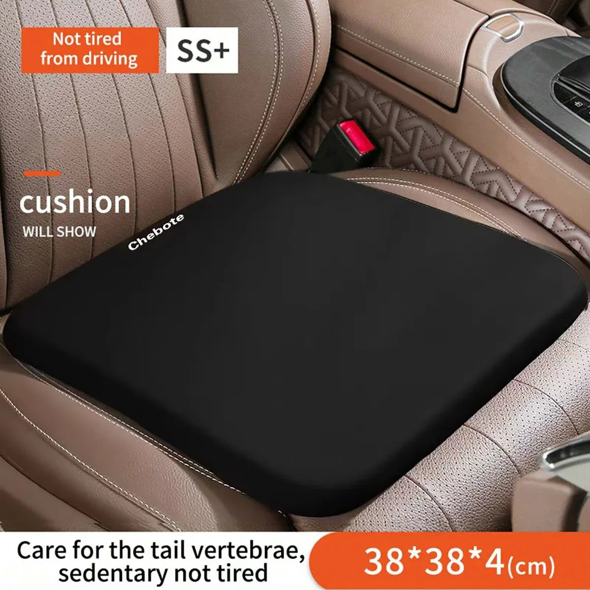 Comfort Cushion Pad Universal Vehicle Chair Mat Breathable Seat Protector - Grey