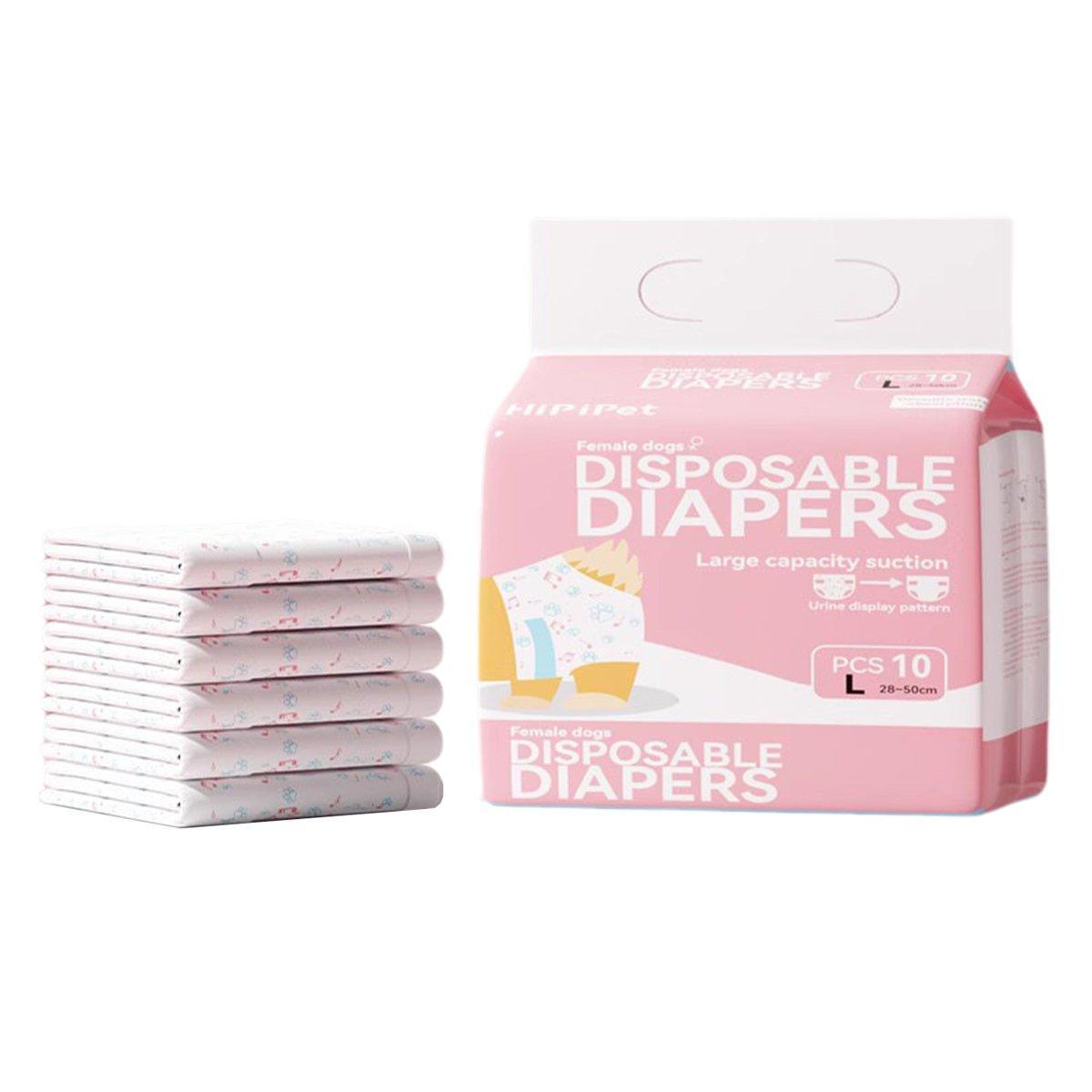 Dog Physiological Pants Pet Diaper Underwear for Hygiene and Incontinence Management - Female - L