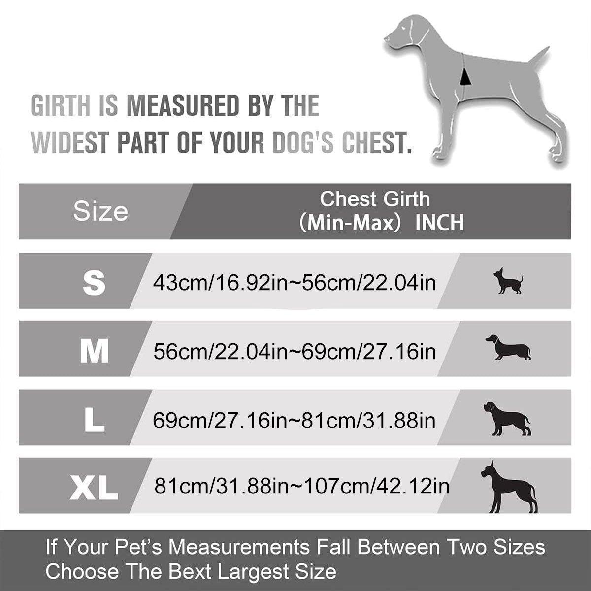Adjustable No-Pull Dog Harness Vest S-XL Reflective Pet Training Outdoor Handle - Red-L