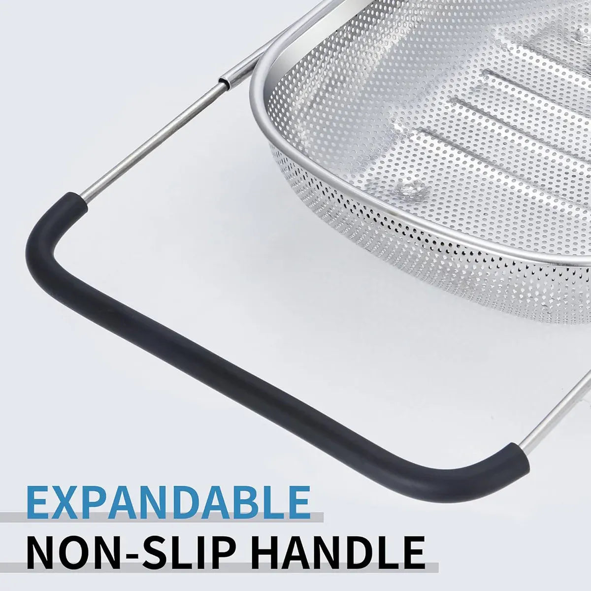 Stainless Steel Sink Basket Vegetable Washer Drain Rack Kitchen Storage Holder - 24x34x8cm