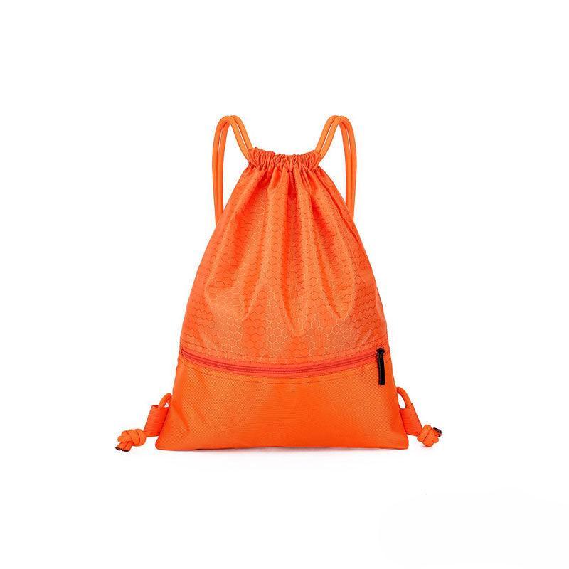 Backpack Sport Pack String Tote Gym Bag Cinch Sack School Drawstring Capacity - Red
