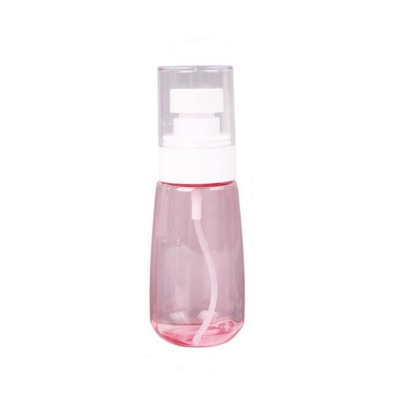 10pcs Portable Travel Emulsion Dispenser Bottle Press Pump Refillable Containers - Clear-60ml