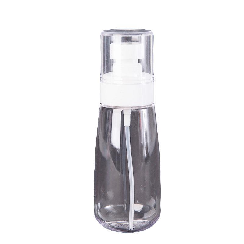 10pcs Portable Travel Emulsion Dispenser Bottle Press Pump Refillable Containers - Clear-60ml