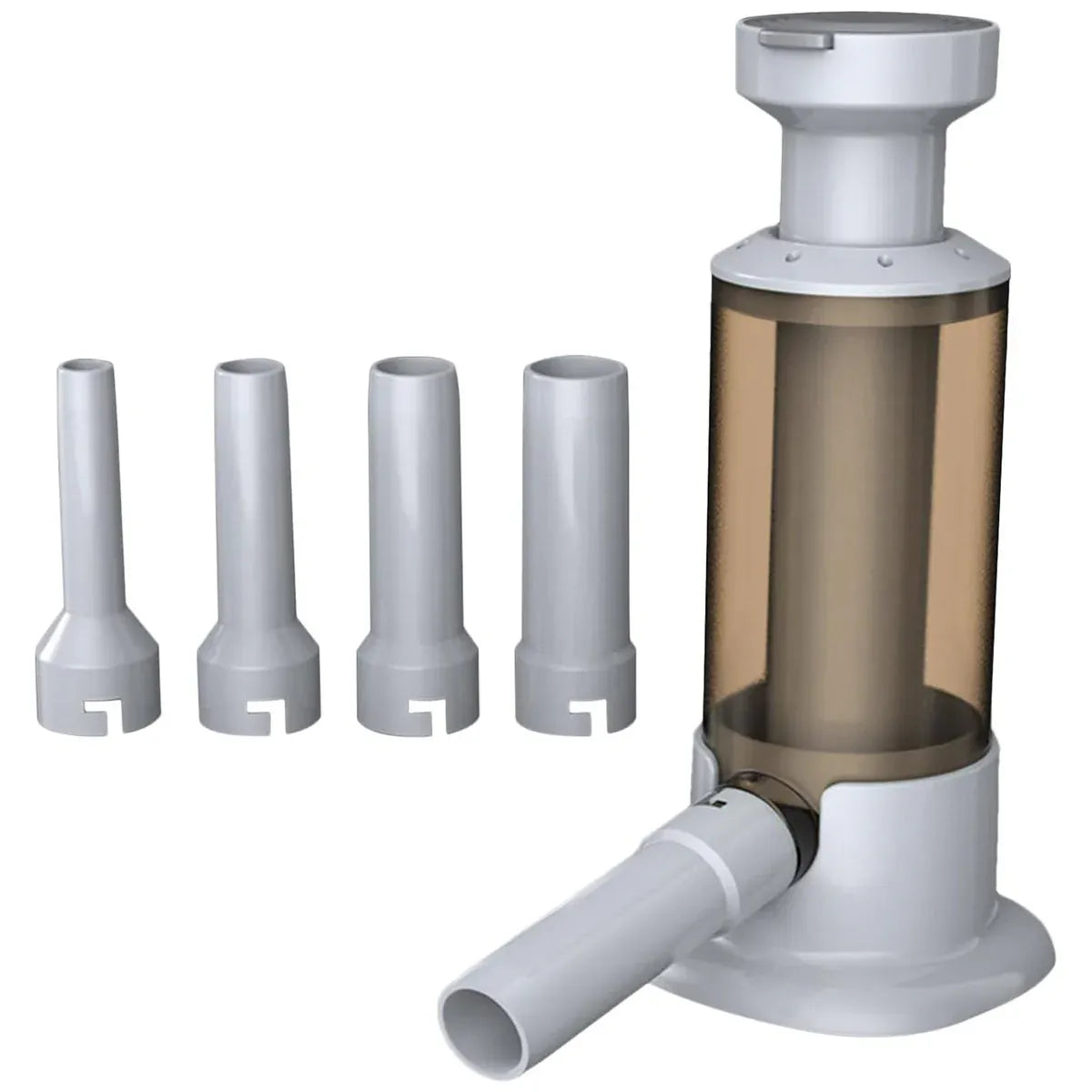Manual Sausage Stuffer Home Kitchen Meat Filler Tool Sausage Maker Machine - Brown